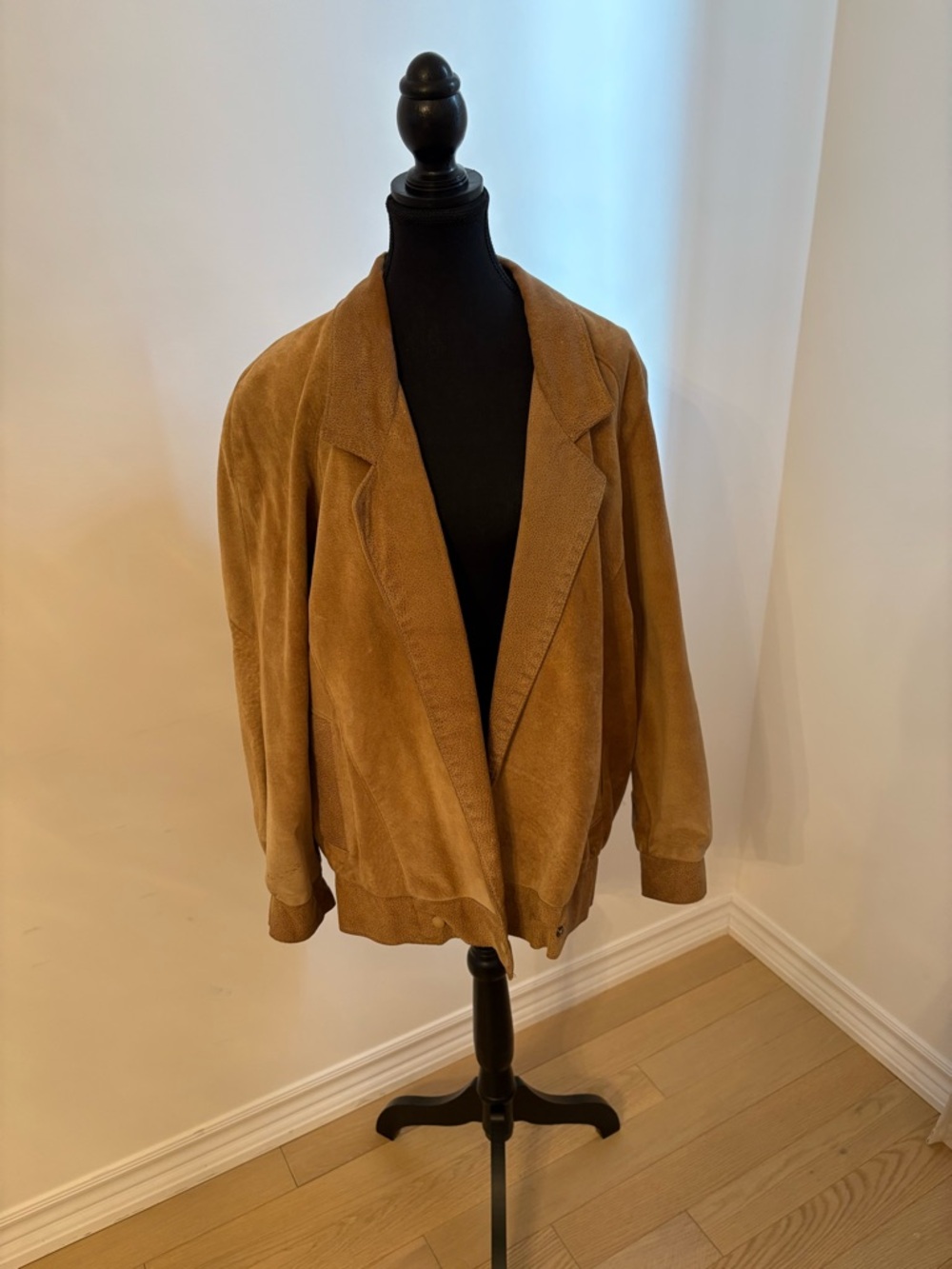 Danier Tan Suede Relaxed Shirt Jacket